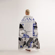 Load image into Gallery viewer, The back designs of Morgan&Tina's artistic towel depicting the Christmas Truce of 1914.
