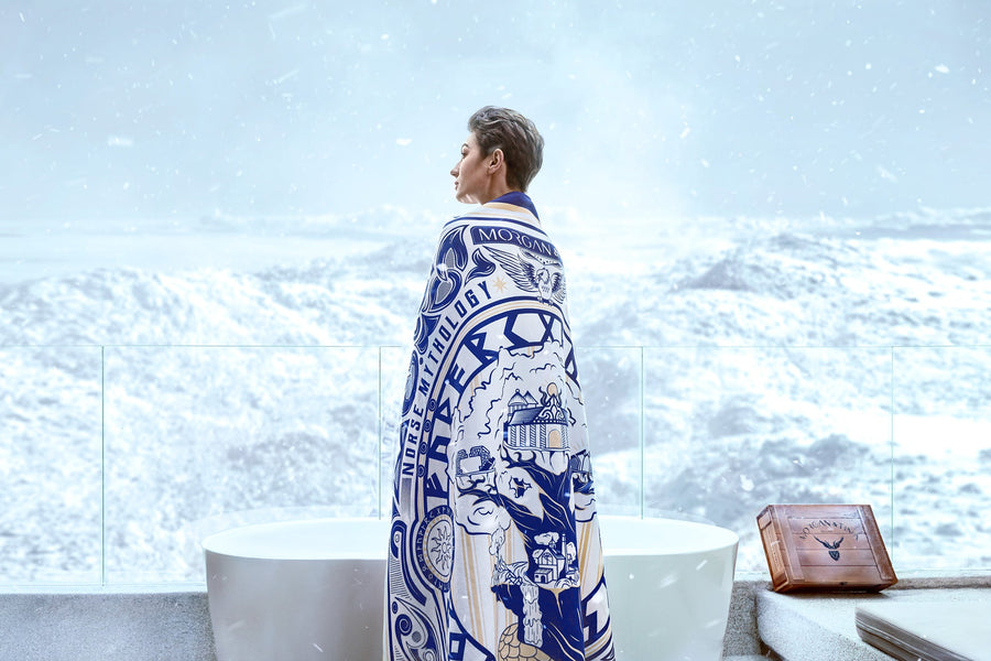 Artistic Bath Towel - The World Tree from Hel