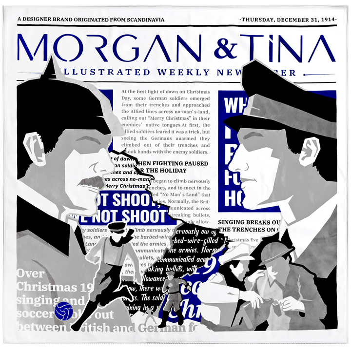 The complete design displays Morgan&Tina's incredible friendship-themed pattern on bath towels.